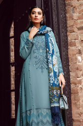 MARIA.B. - Winter 3PC Dhanak Embroidered Suit - BFB0438